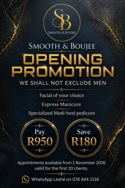 SMOOTH & BOUJEE – Beauty for sale Gordon\'s Bay