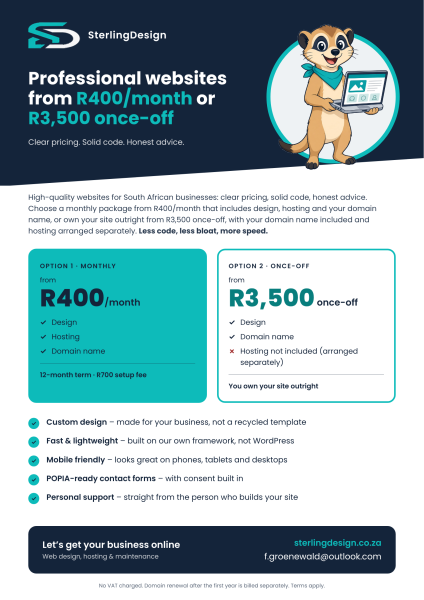 SterlingDesign - Excellence without the price tag