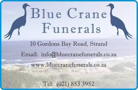 BLUE CRANE FUNERALS, STRAND
